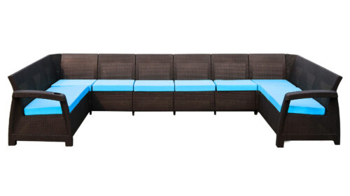 10 seat sectional patio set