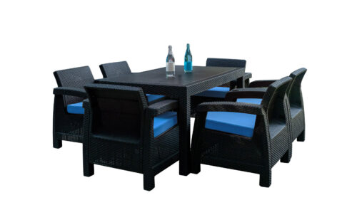 SUNMIX 6 ARMCHAIR DINNER SET